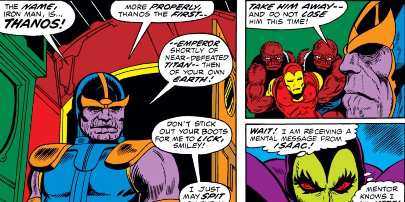 Thanos' first appearance.