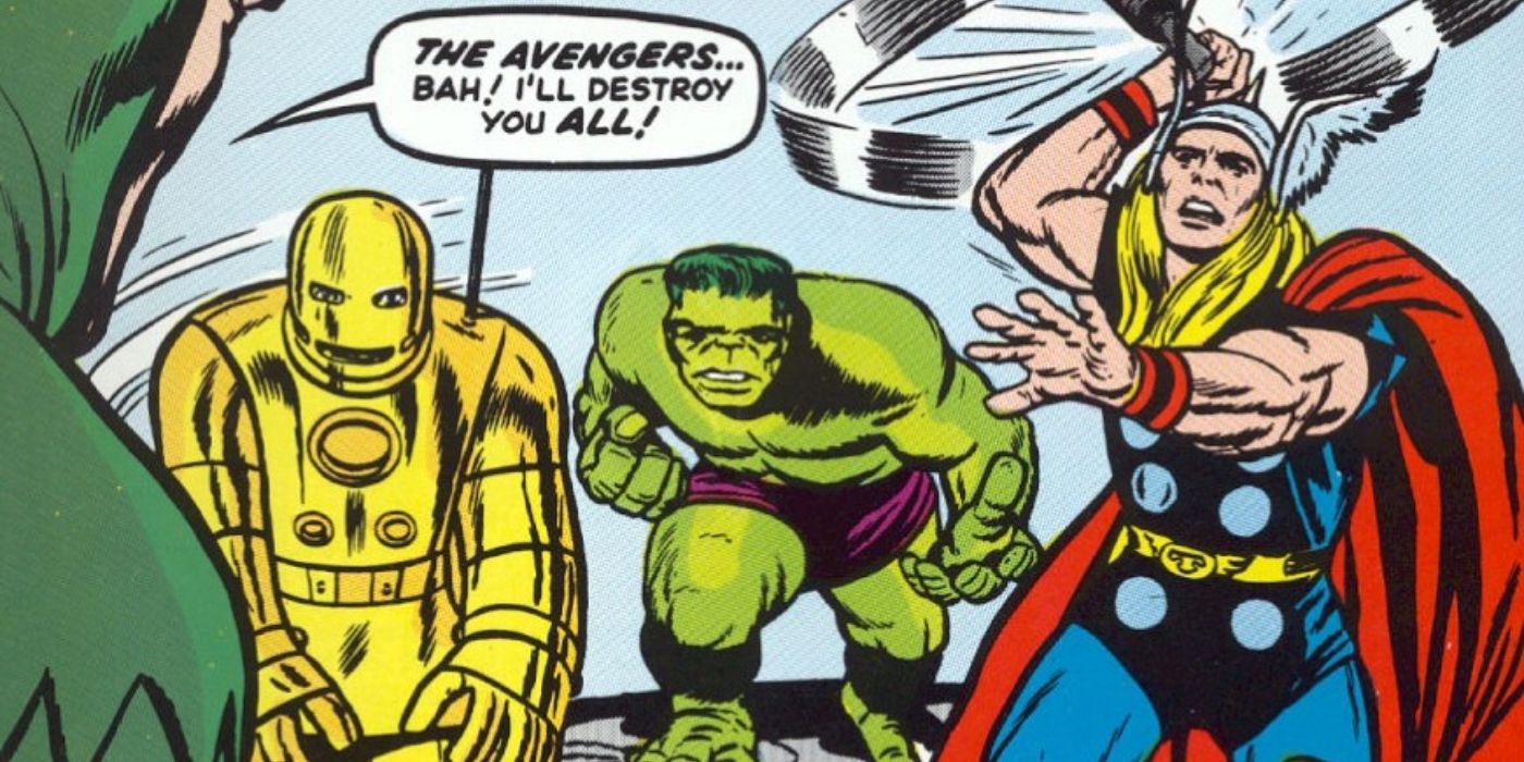Iron Man and the founding Avengers.