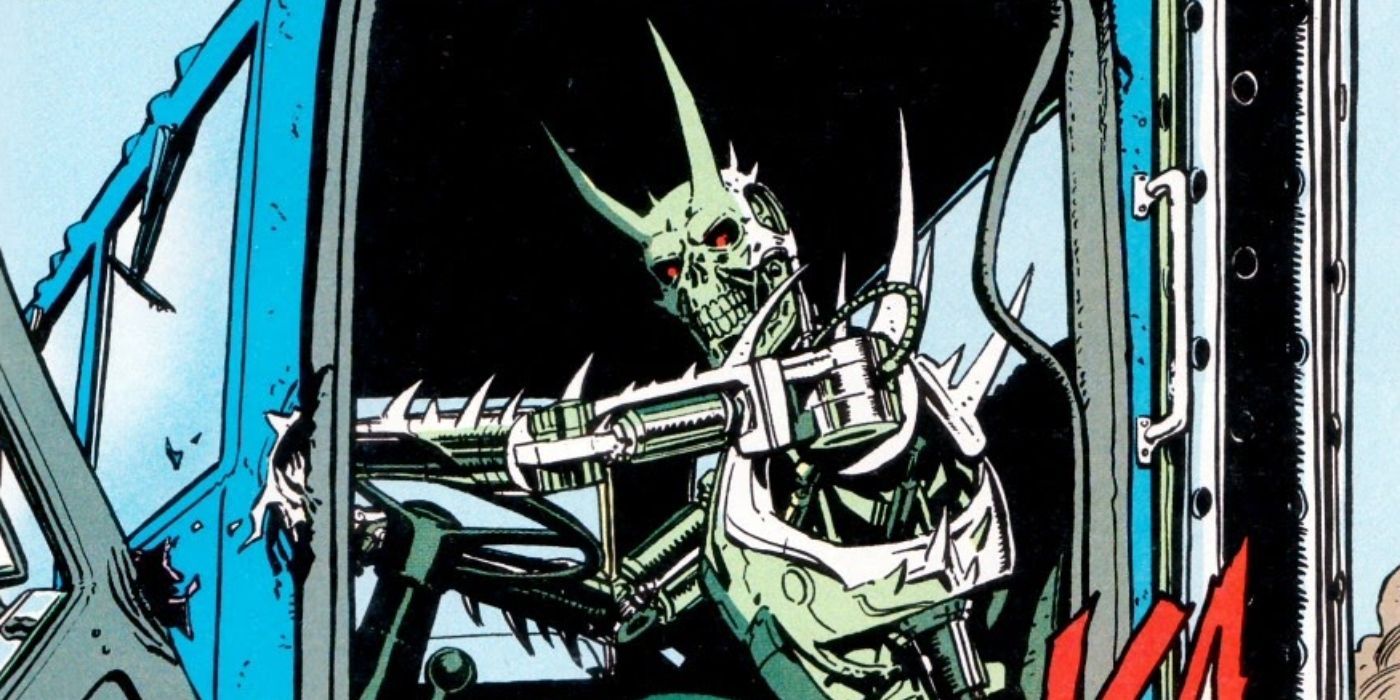 Terminator with horns and spikes.