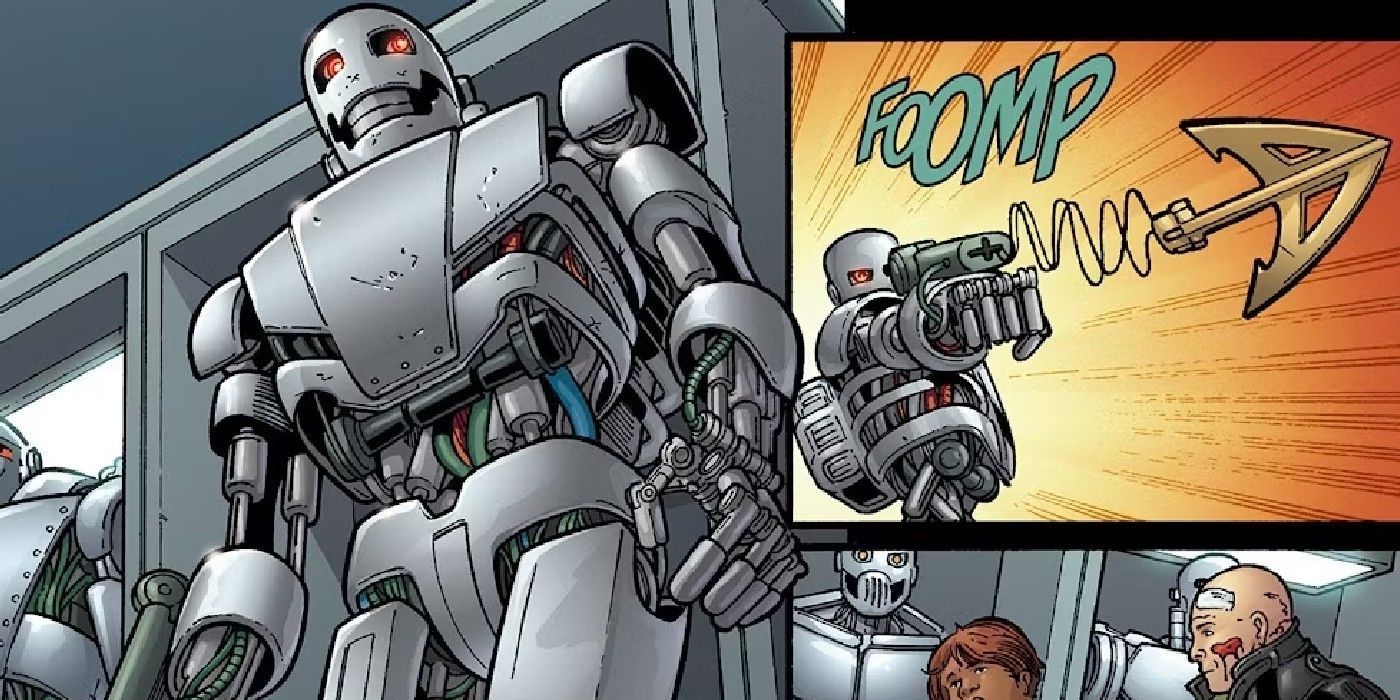 Prototype Terminator with an electric harpoon.