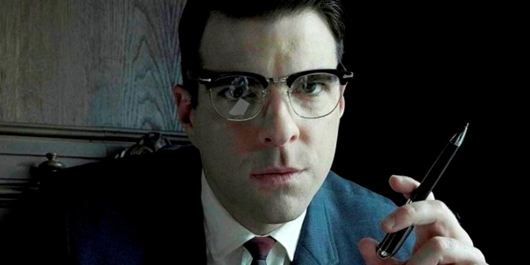 Zachary Quinto as Leather Face in American Horror Story: Asylum