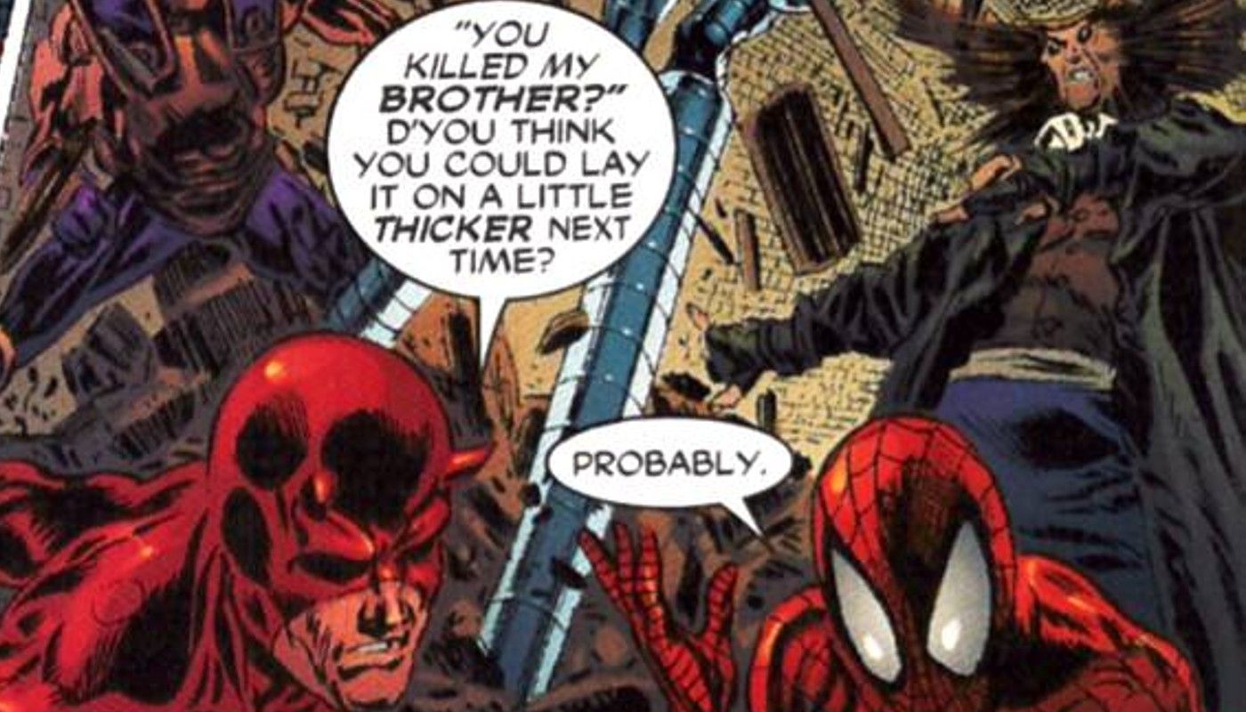 villains mistake Spider-Man and Daredevil for brothers-2