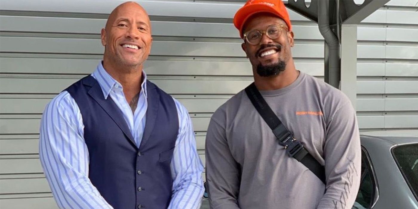Von Miller and The Rock