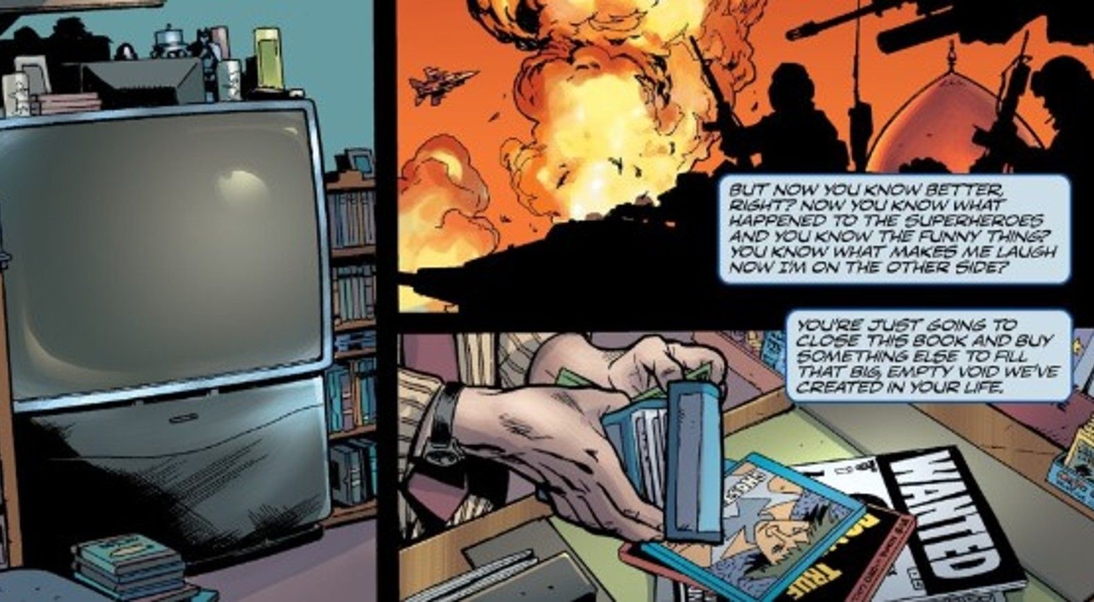 penultimate page of Mark Millar&rsquo;s Wanted