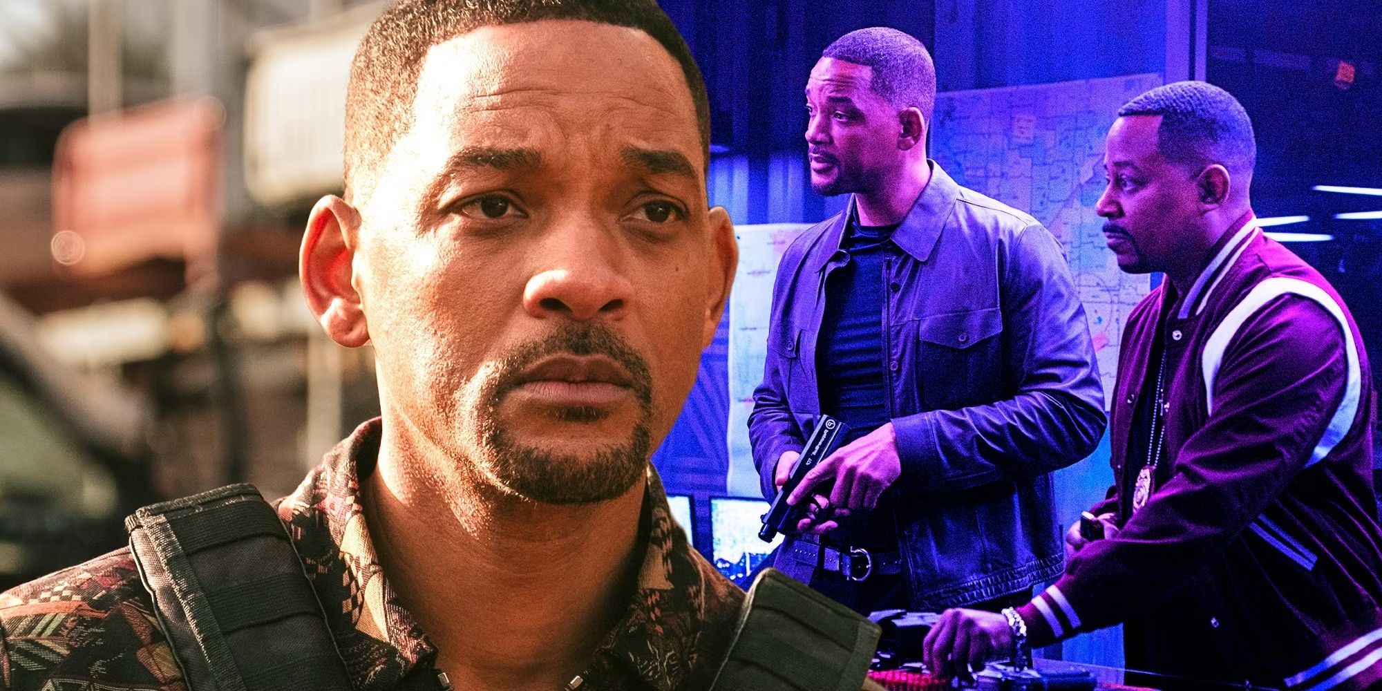 Will Smith looking sad in Bad Boys and alongside Martin Lawrence