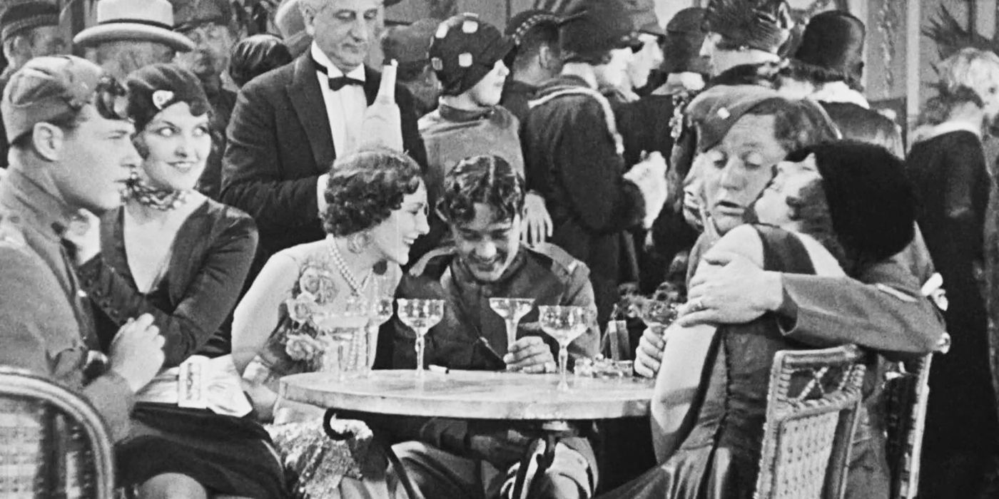 Wings 1927 cafe scene