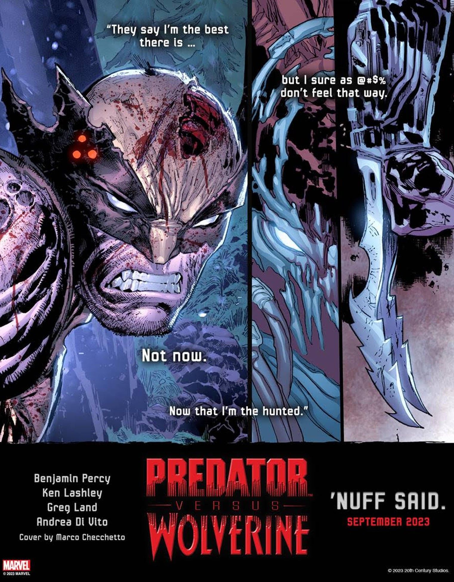 wolverine vs. predator &lsquo;nuff said