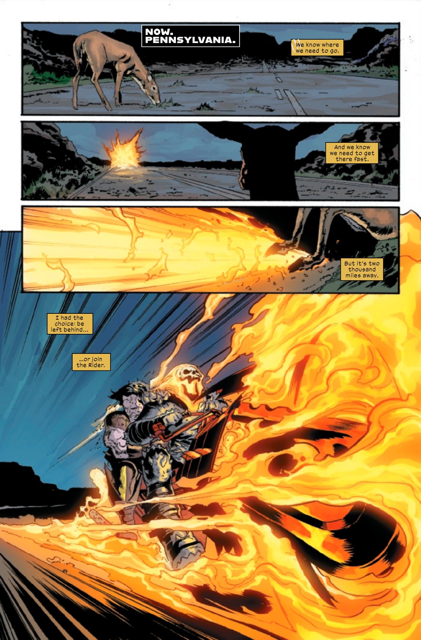 wolverine 36 comic preview cover ghost rider page 1