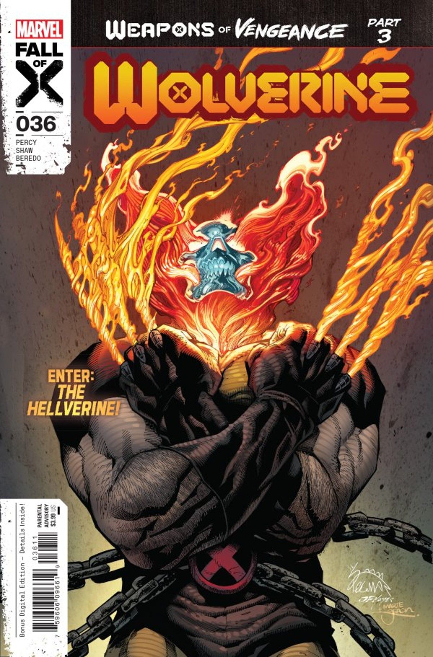 wolverine 36 comic preview cover ghost rider