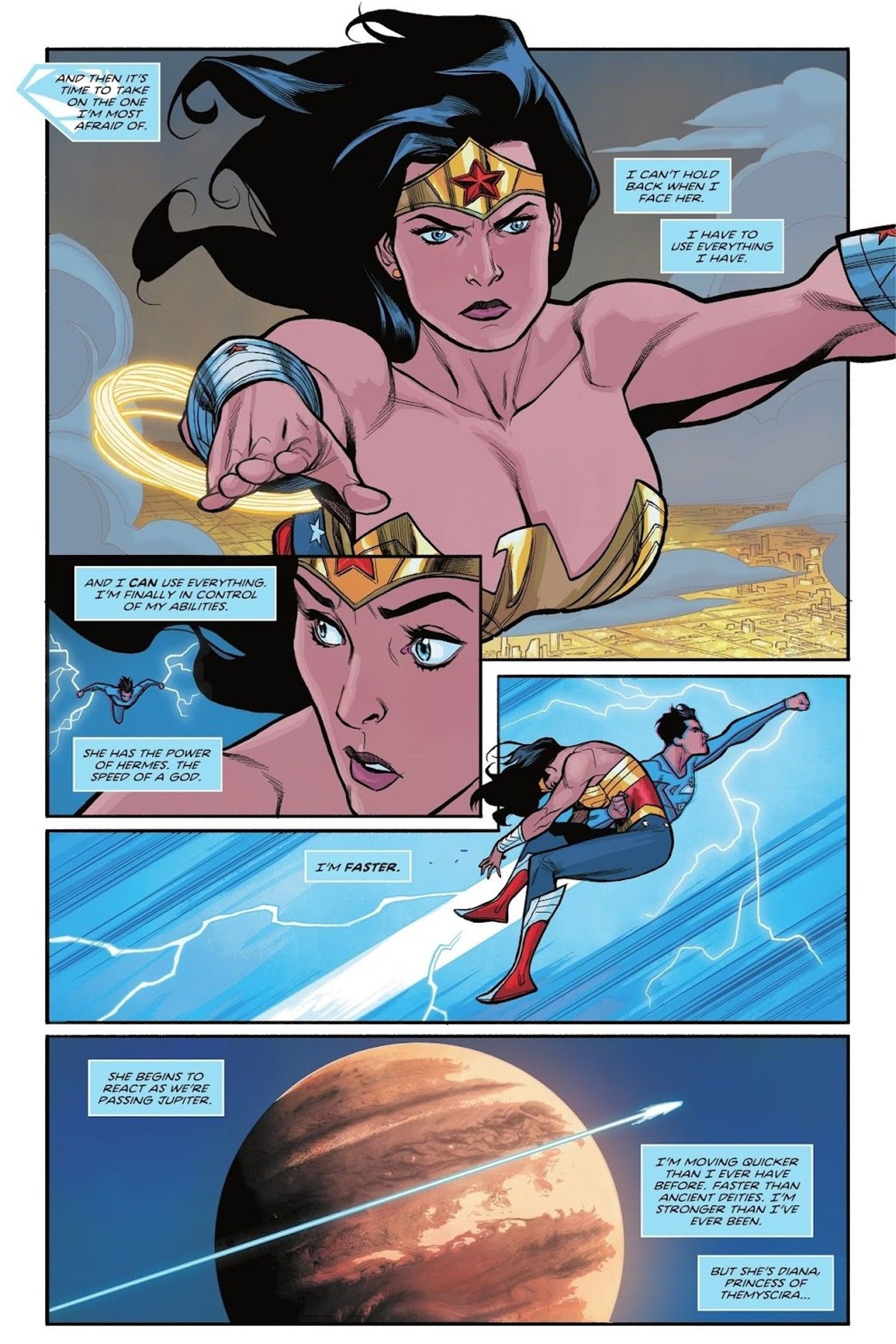 Wonder Woman fights Jon Kent Superman in Jon Kent miniseries.