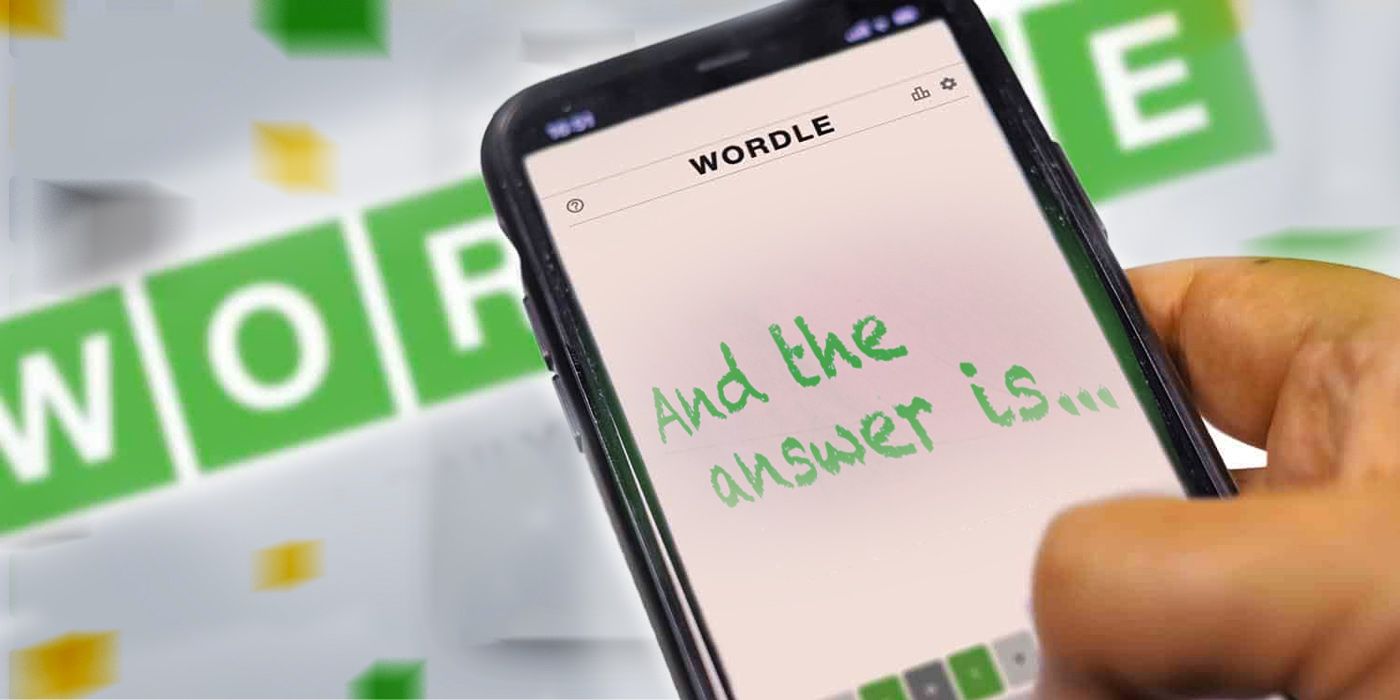 Wordle And The Answer Is Written On Phone