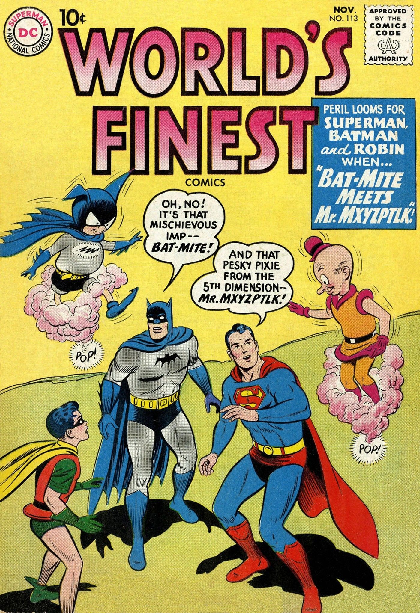World&rsquo;s Finest #113 Cover Batman Superman Mxyzptlk Bat-Mite
