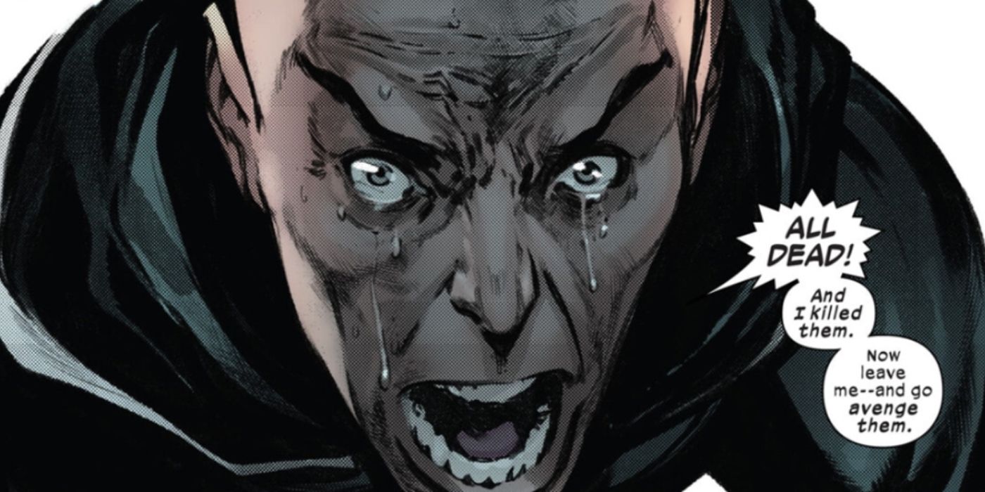 X-Men&rsquo;s Charles Xavier after killing all mutants.