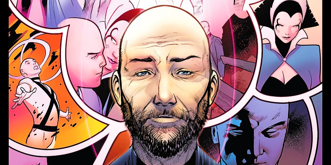 Um Professor X de Chegada X é cercado por lembranças do Shi'ar Majestrix, Lilandra