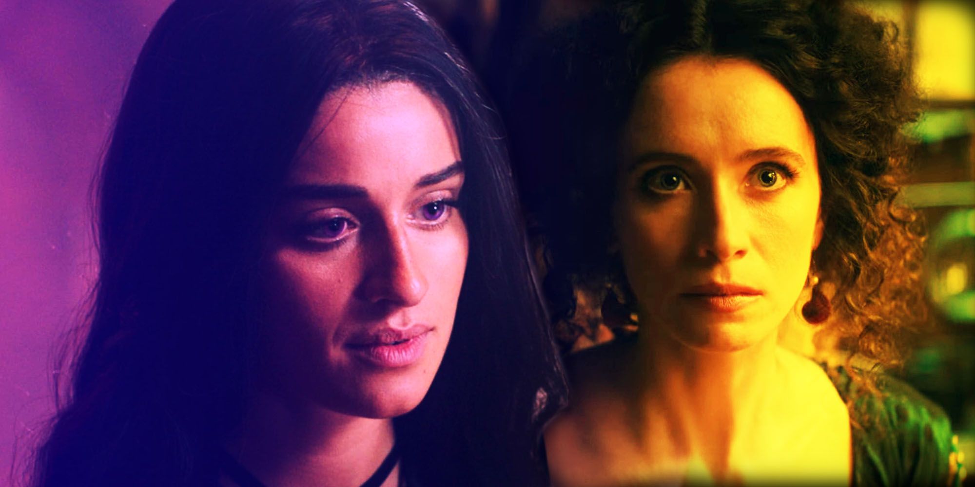 An image of Yennefer and Lydia looking serious in The Witcher
