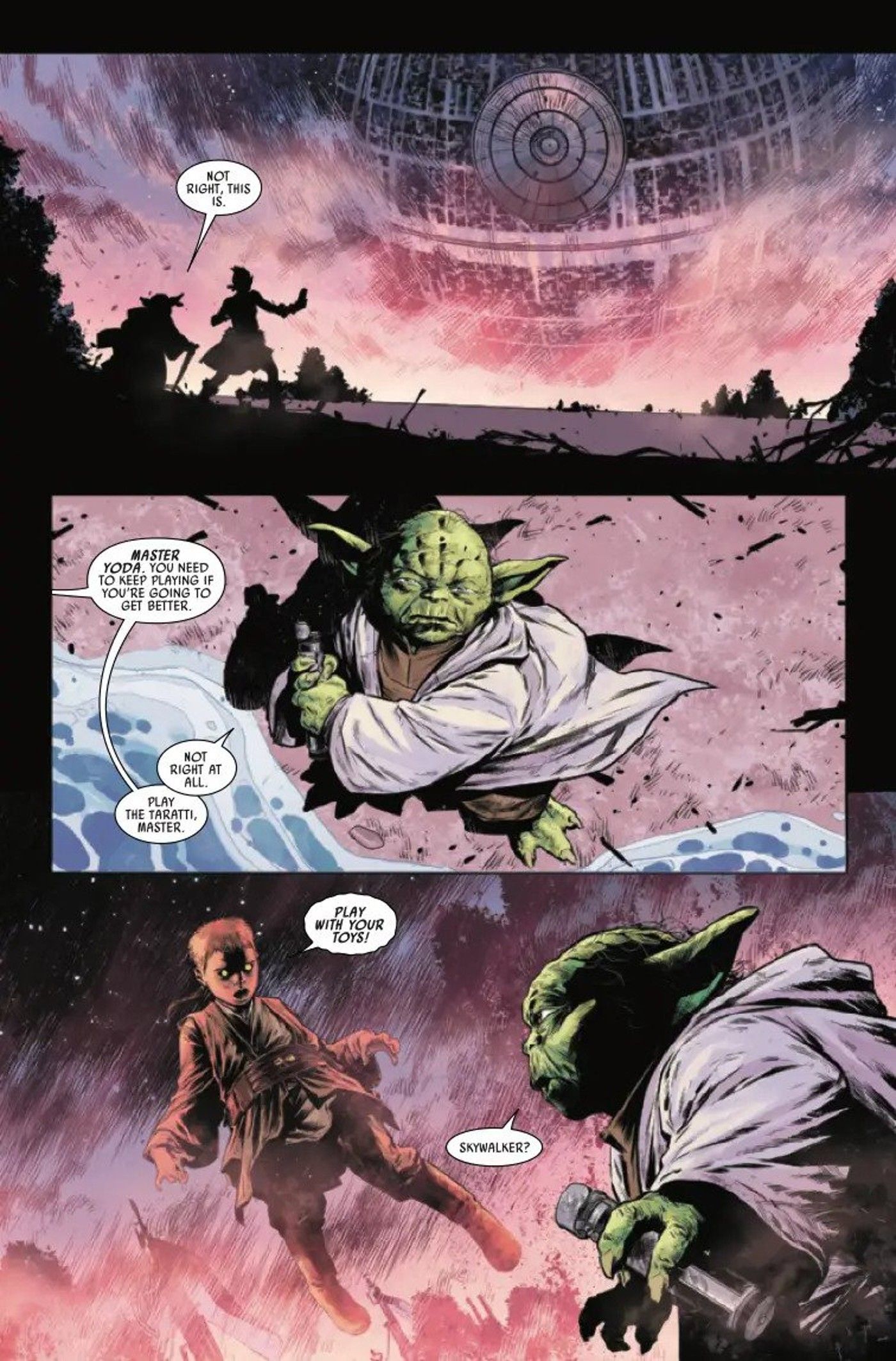 Preview page from Star Wars: Yoda #10 from Marvel.