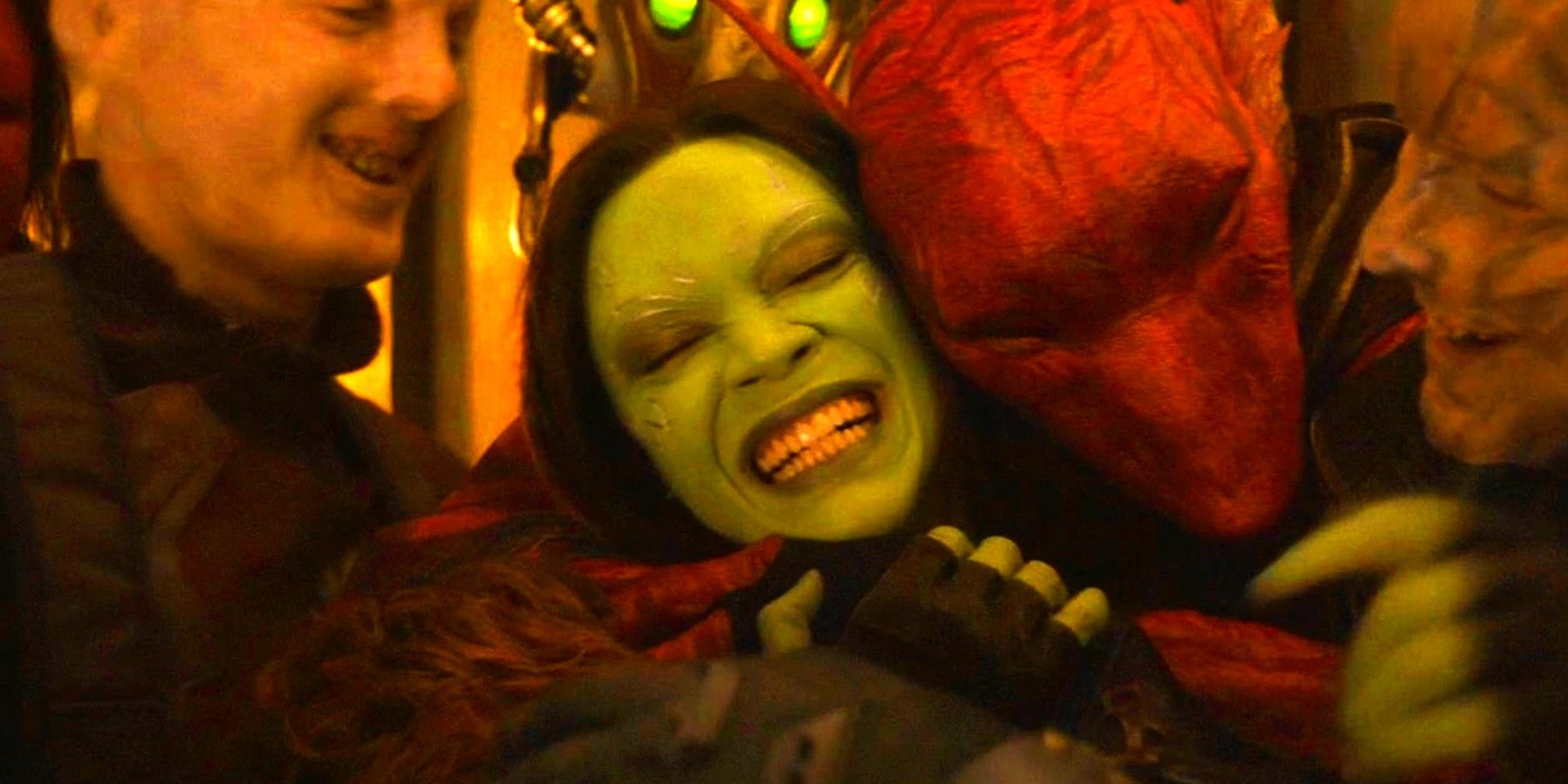 Zoe Saldana As Gamora in Guardians of the Galaxy Vol 3