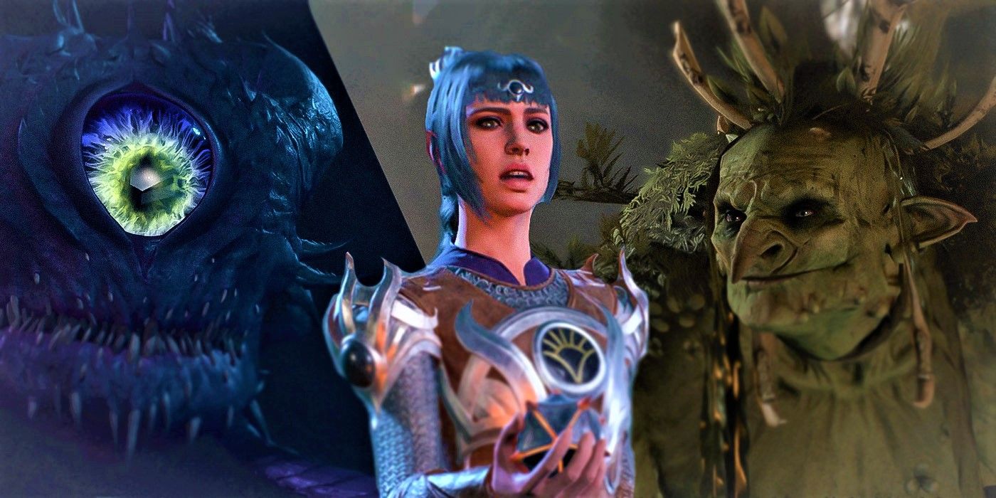 Shadowheart standing near monsters in Baldur’s Gate 3.