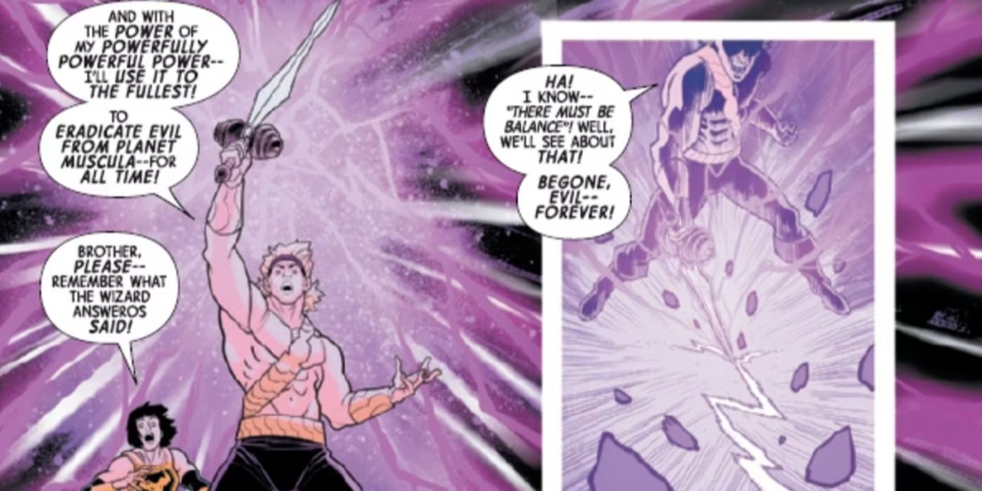 Prince of Power wielding an Infinity Stone.