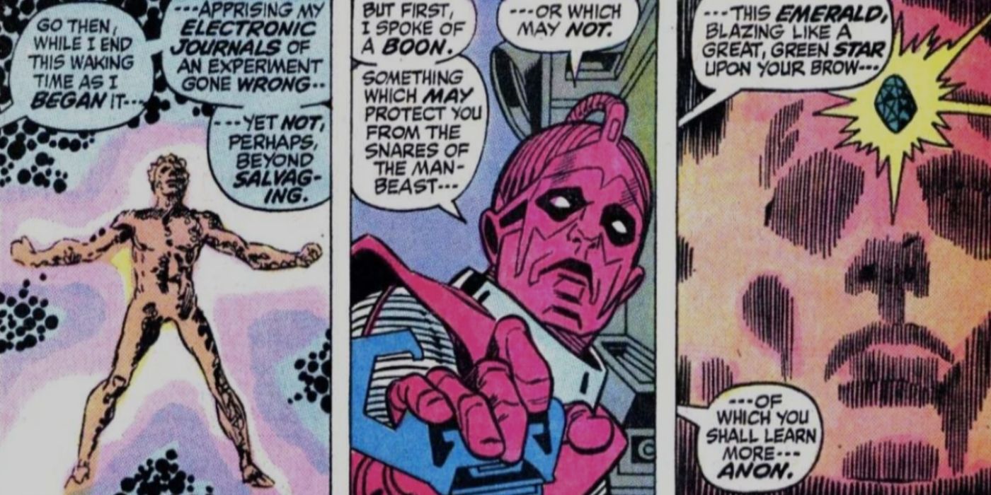 High Evolutionary wielding an Infinity Stone.