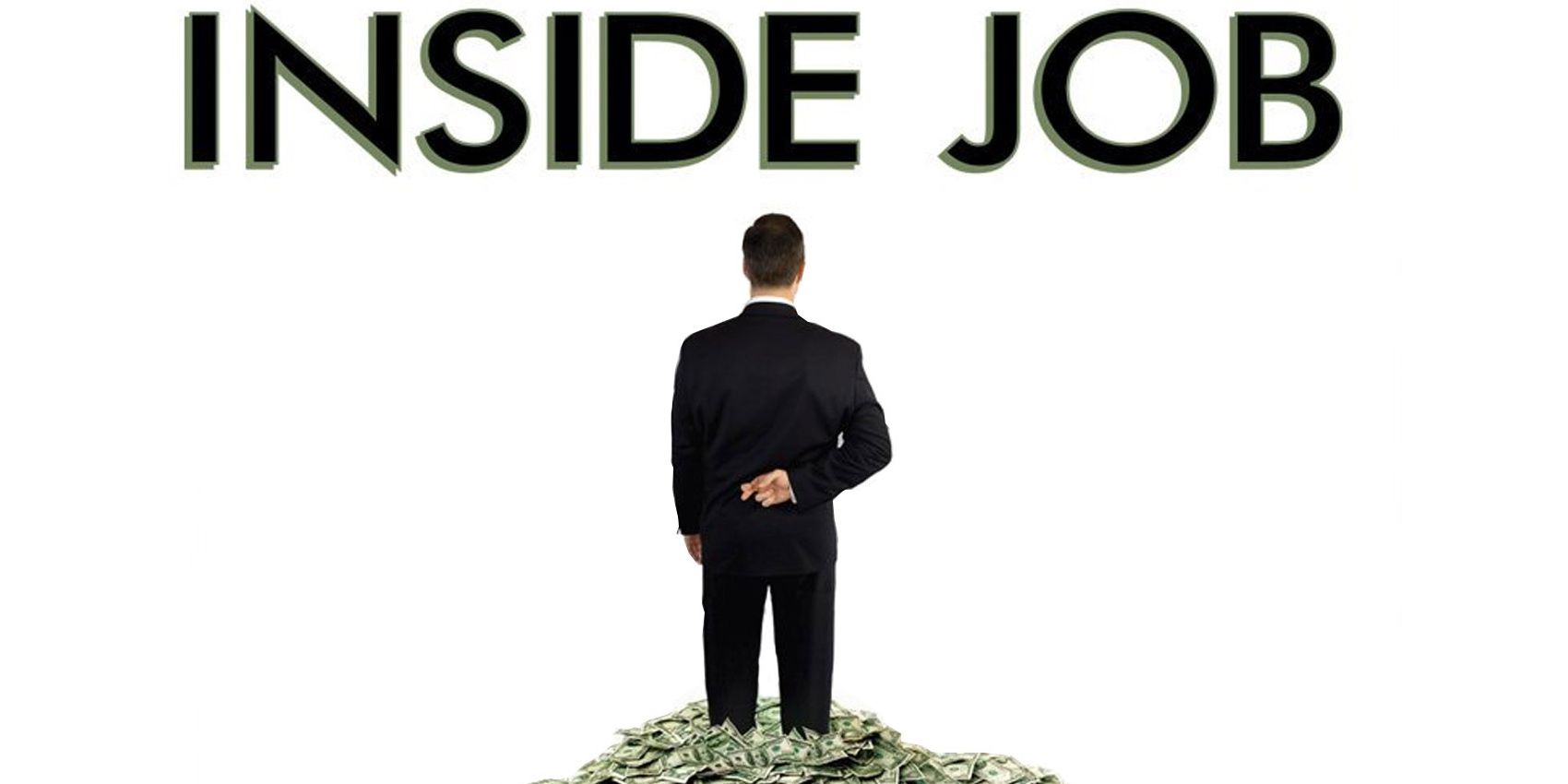 O pôster de Inside Job.