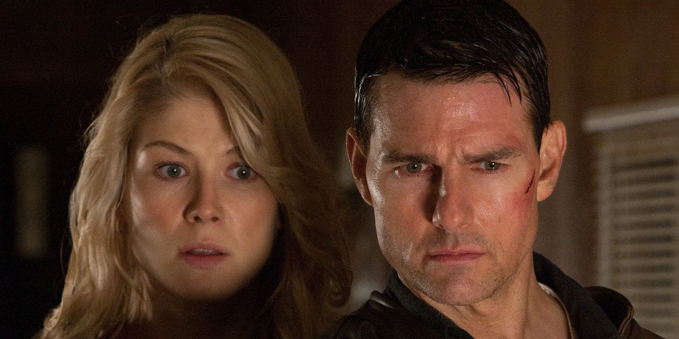 Tom Cruise and Rosamund Pike in Jack Reacher.