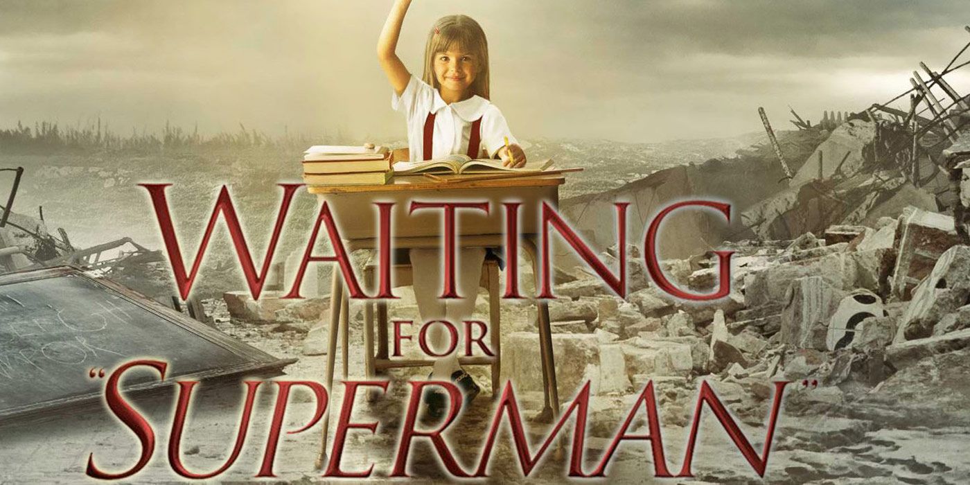 O pôster do filme Esperando pelo Superman.