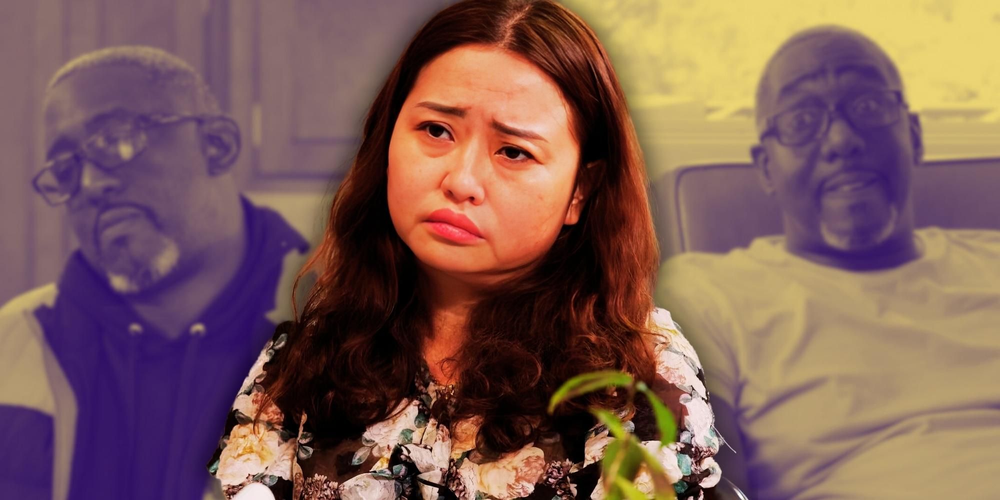 Violet Tuyet making. sad face during a date with Riley Diego from 90 day fiance