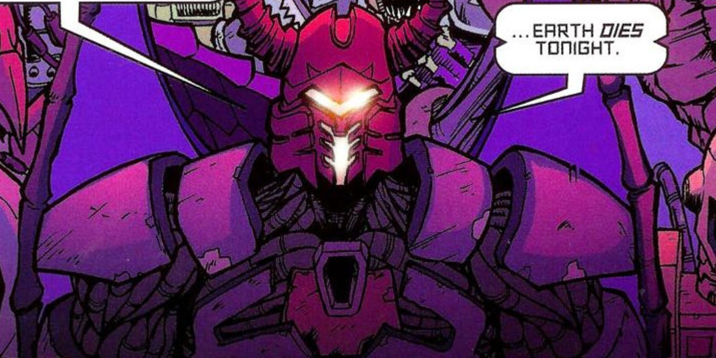A Reaper standing upright in a Transformers comic