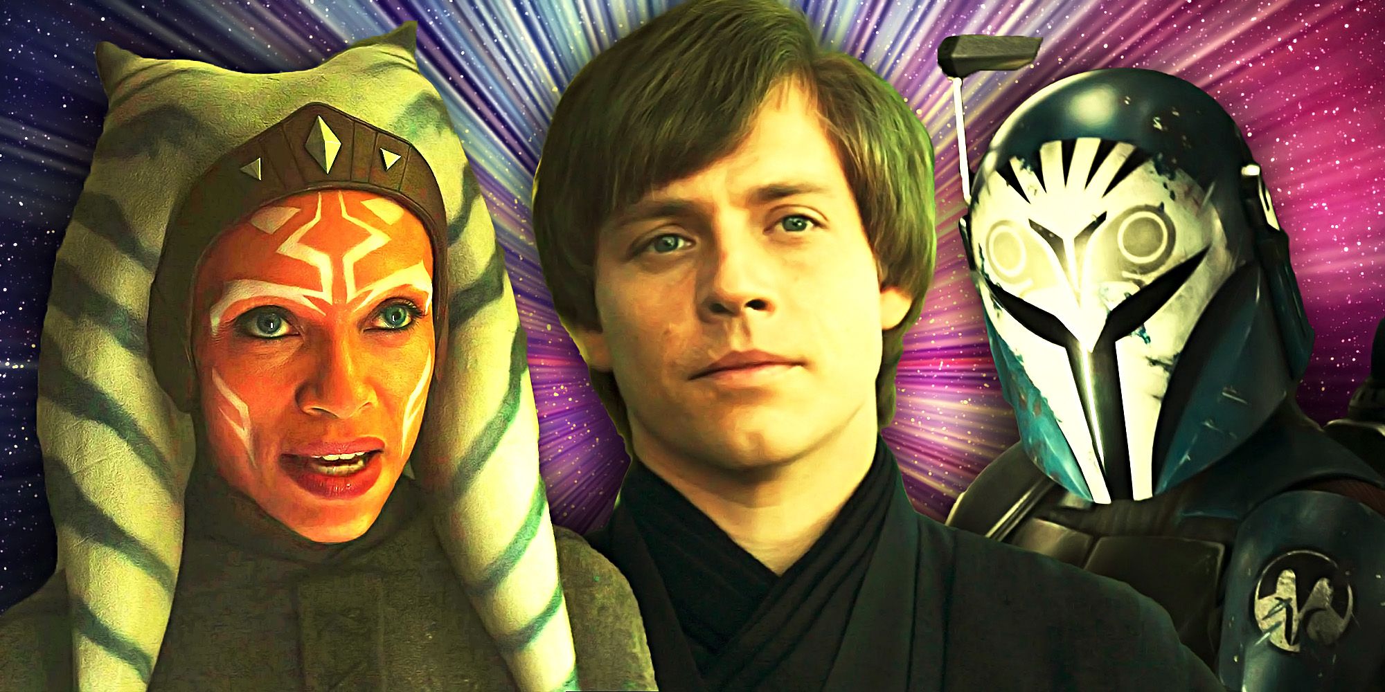 Ahsoka Tano, Luke Skywalker, and Bo-Katan