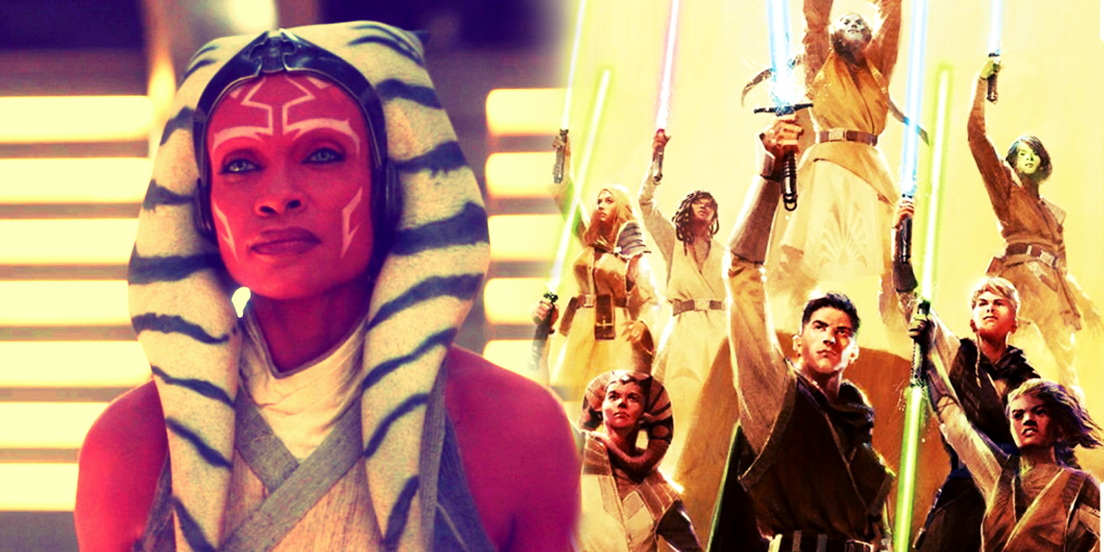 Ahsoka Tano and official art for the High Republic