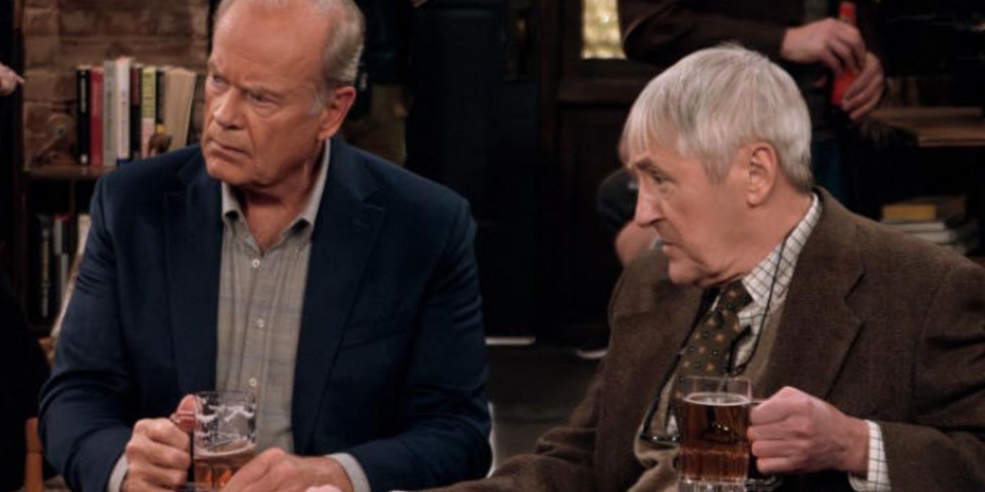 Frasier and Alan in a bar in Frasier reboot