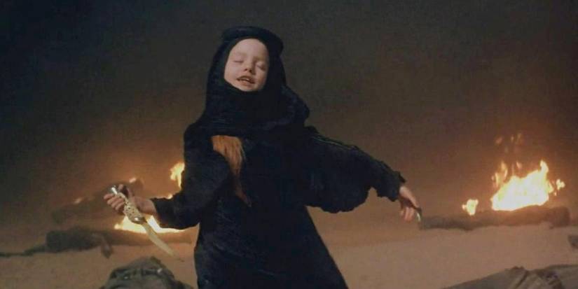 Alia Atreides with knife in David Lynch 1984 Dune