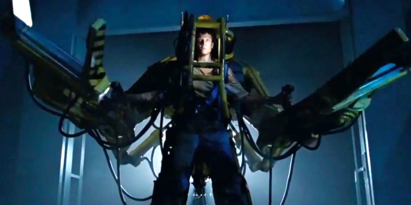 Ripley wearing a loader suit in Aliens