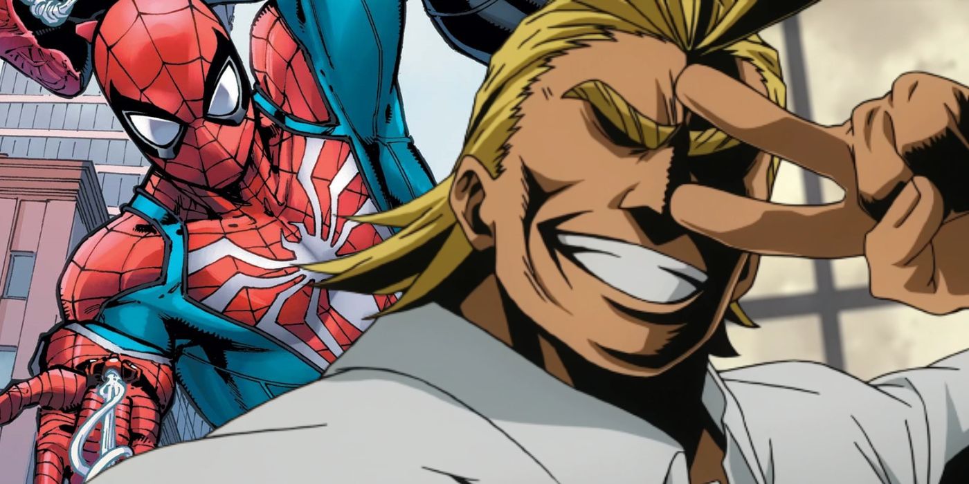 All Might flips Marvel&rsquo;s Spider-Man