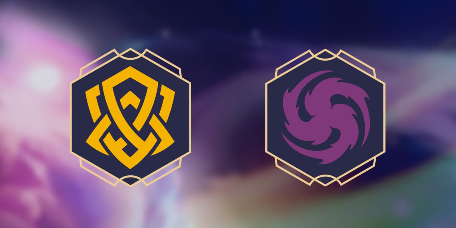 Disney Lorcana Amber and Amethyst symbols side-by-side.