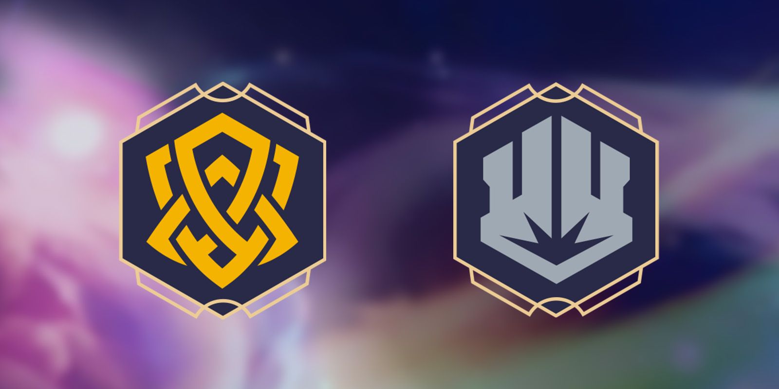 Disney Lorcana Amber and Steel symbols side-by-side.