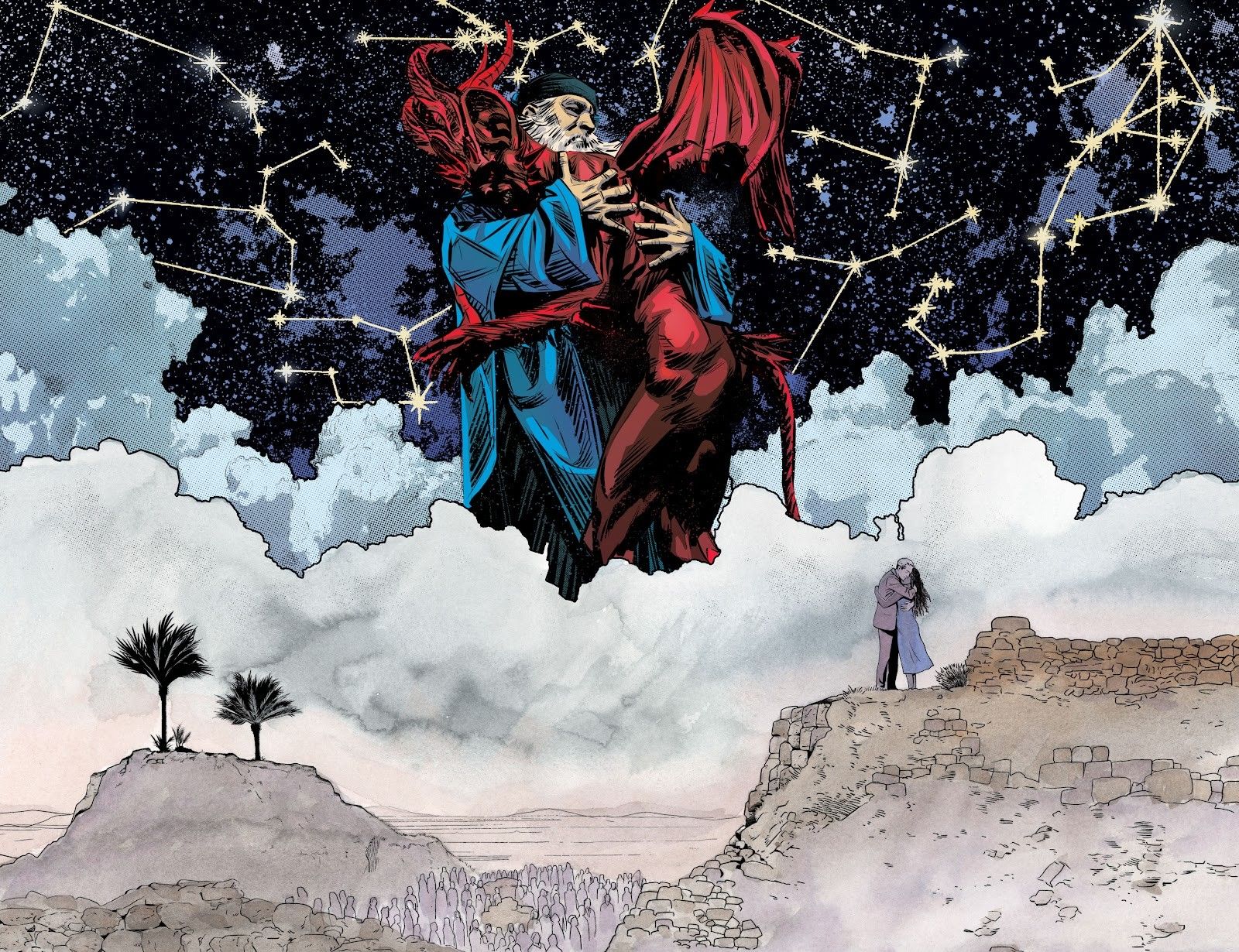 american jesus god embraces satan
