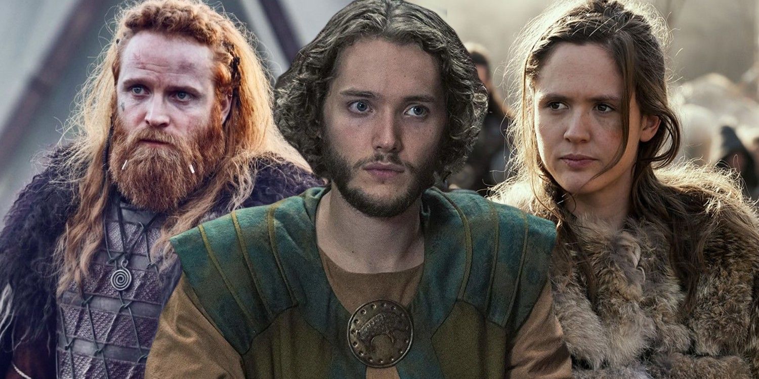 An image of Cnut, Aethelred, and Brida in The Last Kingdom 