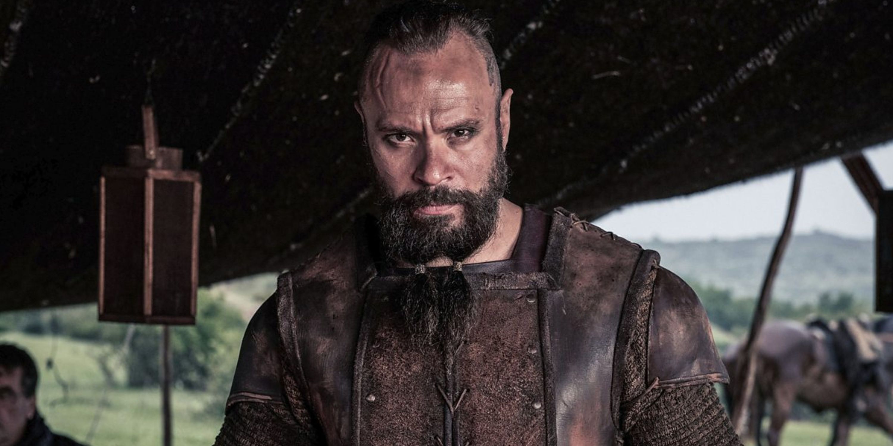 An image of Sigefrid looking serious in The Last Kingdom