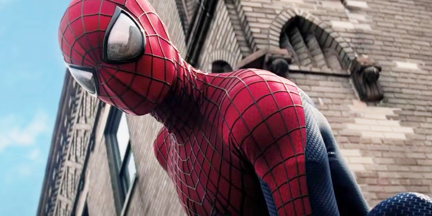Andrew Garfield in his Amazing Spider-Man suit