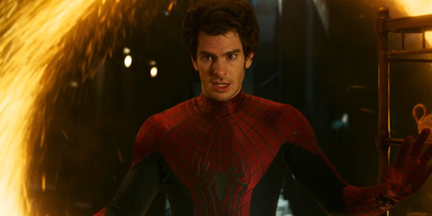 Andrew Garfield's Peter Parker comes through a portal in Spider-Man No Way Home