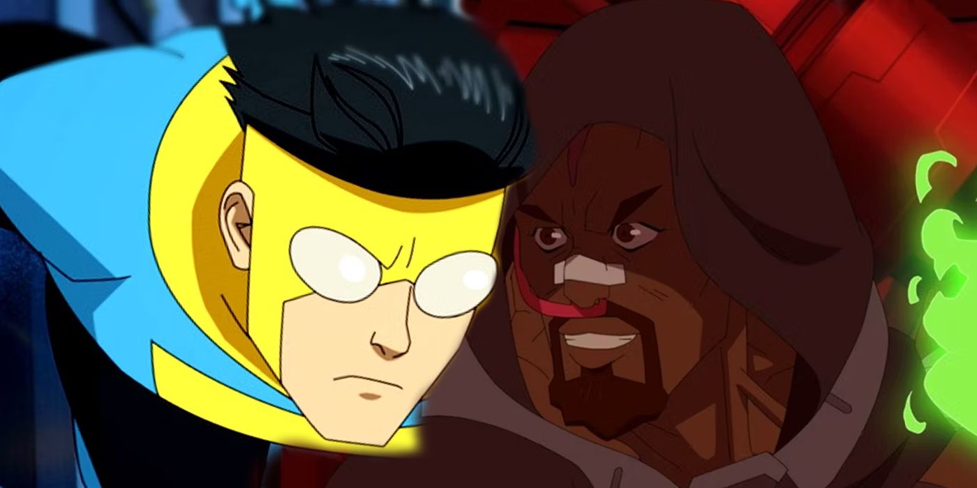 Custom image of Mark Grayson and Angstorm Levy in Invincible animated show