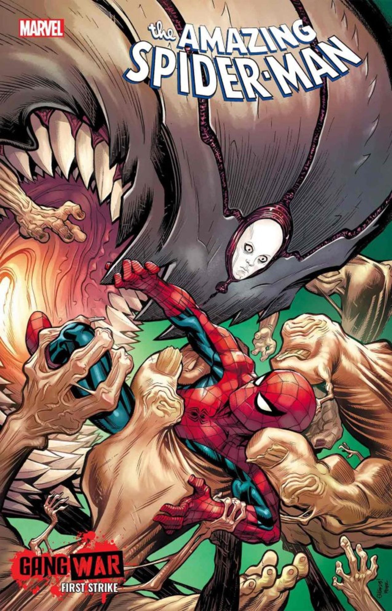 cover for amazing spider man #38 featuring re-po
