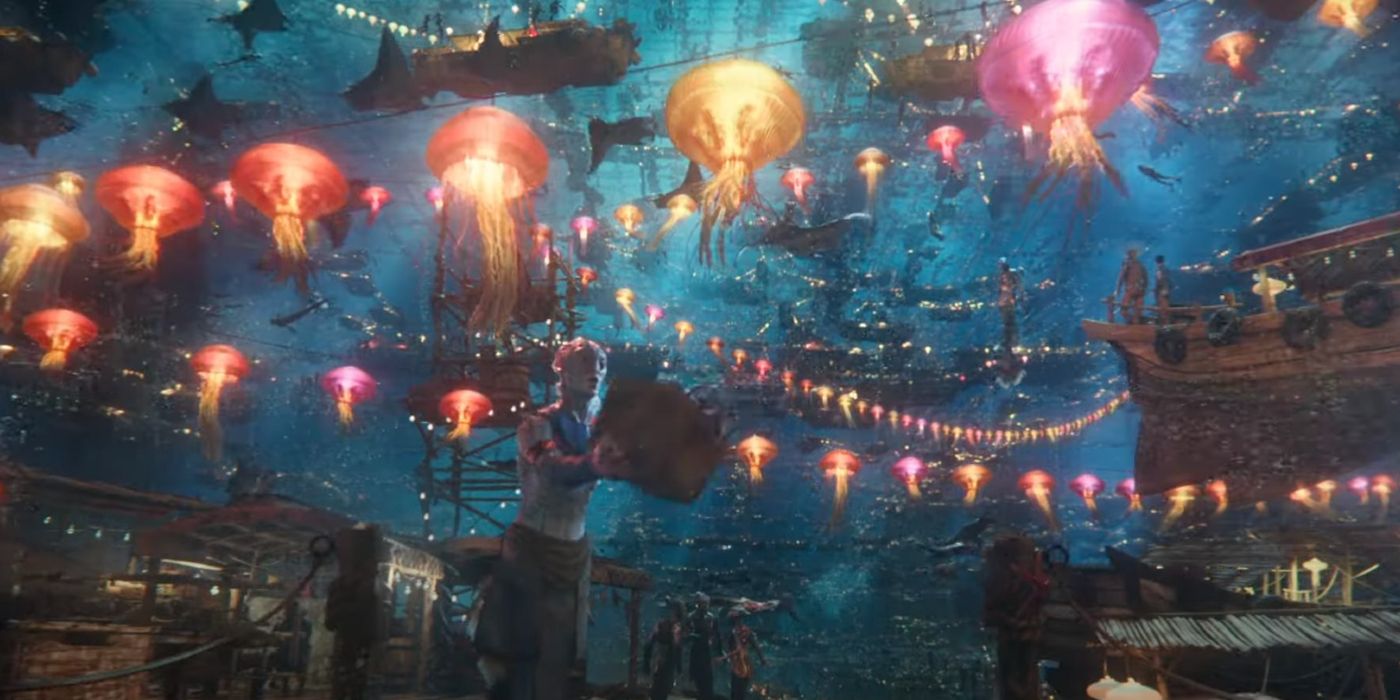 Atlantean citizens in the trailer for Aquaman 2