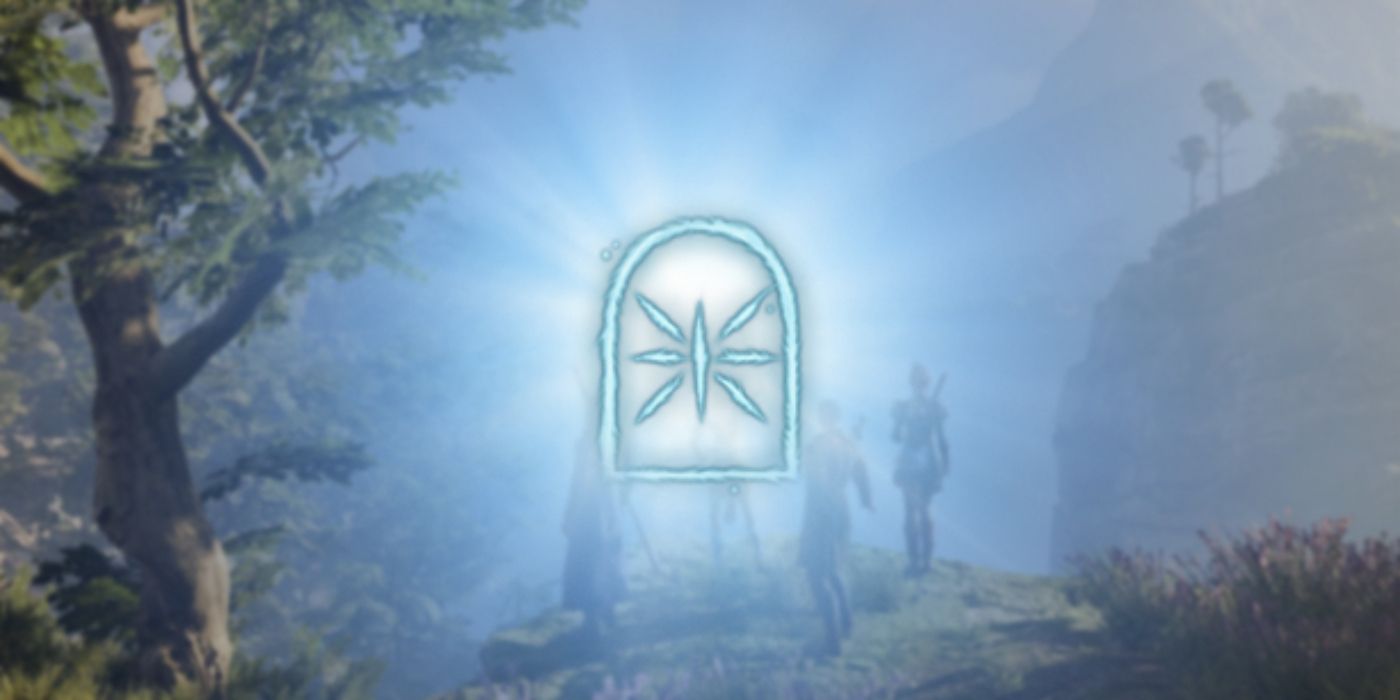 The symbol for the Knock spell in Baldurs Gate 3.