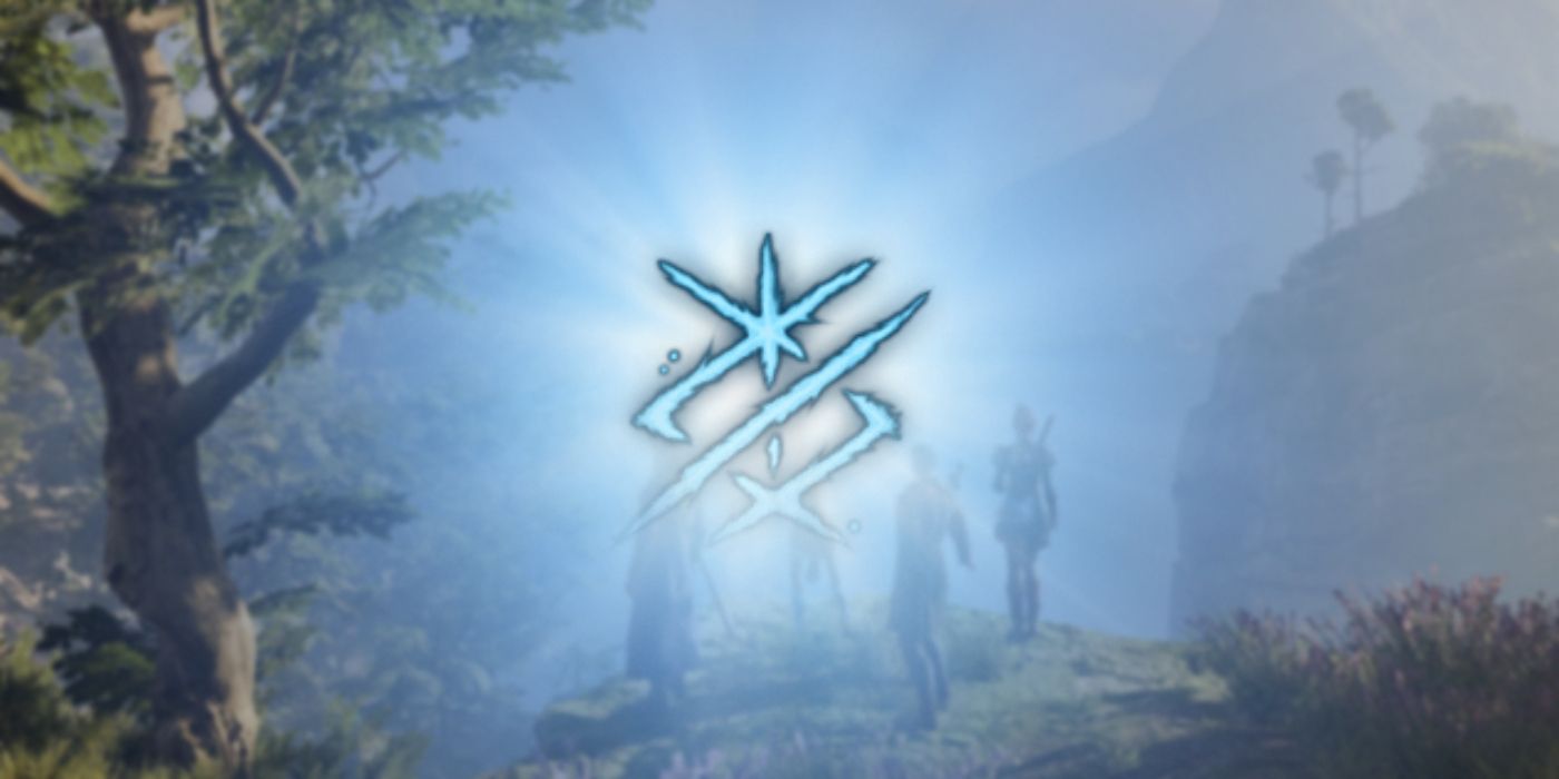 The symbol for the Remove Curse spell in Baldurs Gate 3.