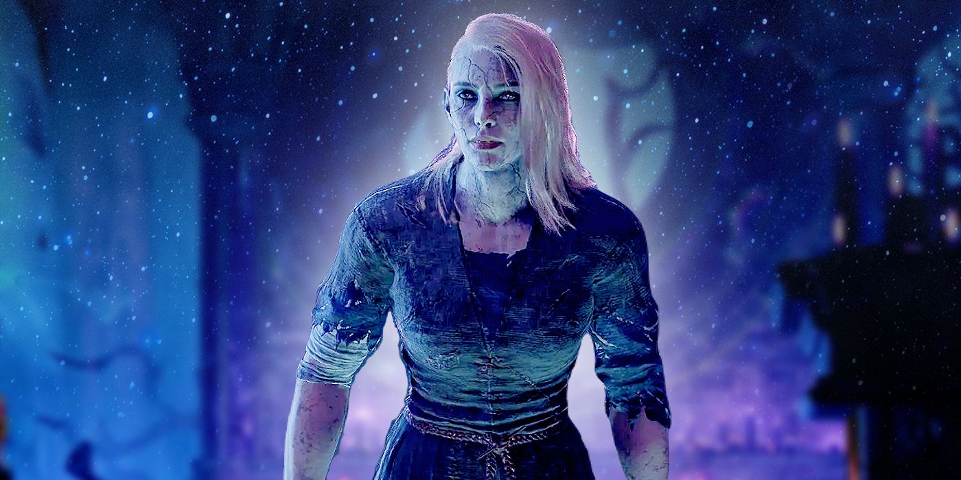 Nightsong from Baldurs Gate 3 with a starry effect behind her.