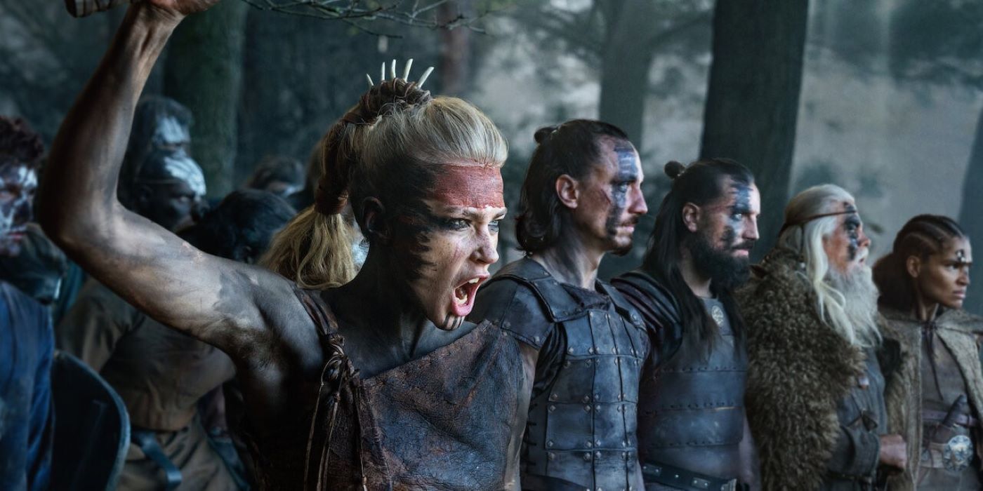 Barbarians characters preparing for war