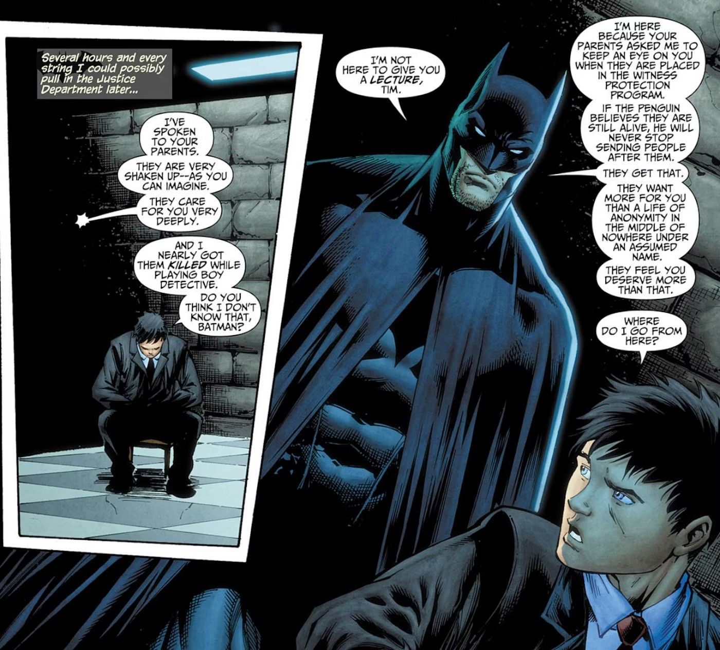 Batman and Tim Drake Discuss His Parents